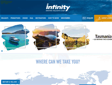 Tablet Screenshot of infinityholidays.com.au